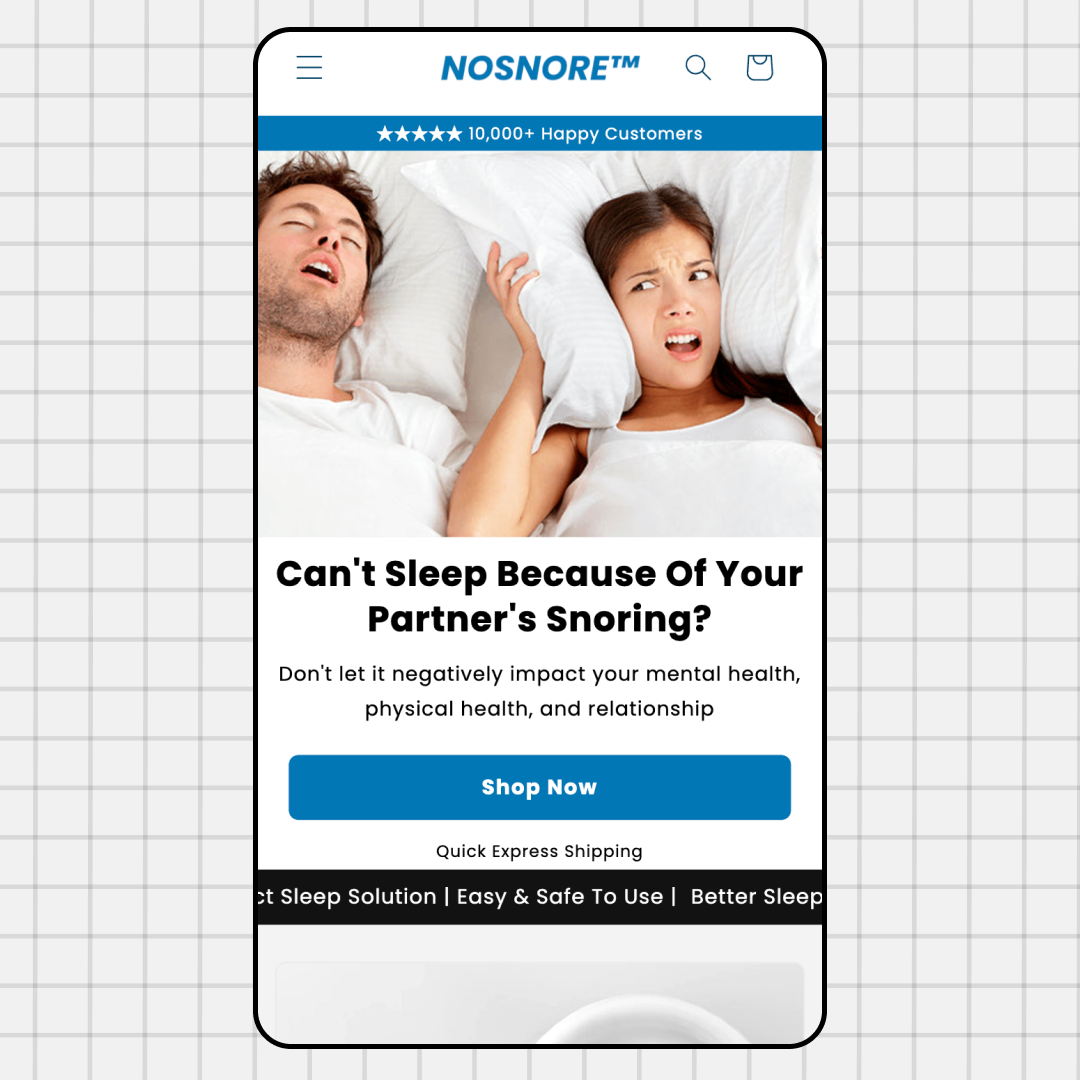 NO SNORE cover photo